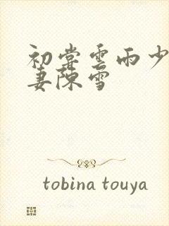 初尝云雨少妇人妻陈雪