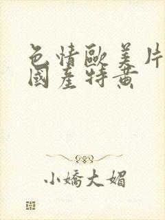 色情欧美片午夜国产特黄