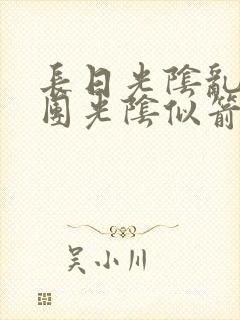 长日光阴乱作一团光阴似箭眇眇