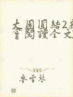 大团圆结2亲情会阅读全文