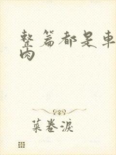 整篇都是车的多肉