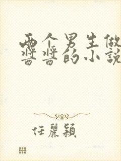 两个男生做酿酿酱酱的小说