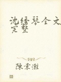 沈绣琴全文阅读完整