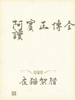 阿宾正传全文阅读