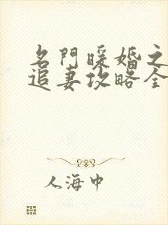 名门暖婚之权爷追妻攻略全文免费阅读