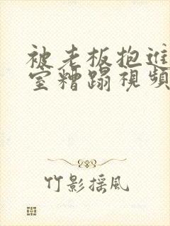 被老板抱进办公室糟蹋视频