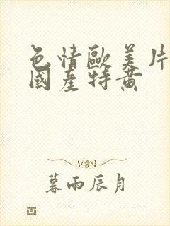 色情欧美片午夜国产特黄