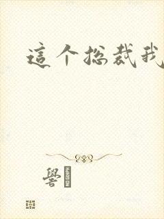 这个总裁我要了