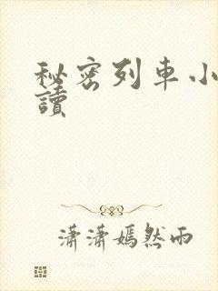 秘密列车小说阅读