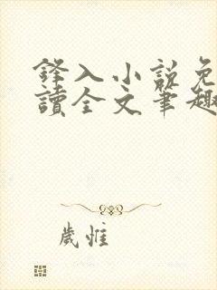 锋入小说免费阅读全文笔趣阁