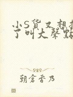 小S货又想挨C了叫大声点小