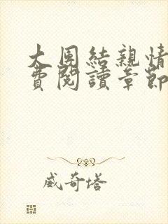 大团结亲情会免费阅读章节