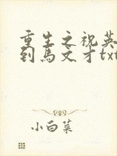 重生之祝英台遇到马文才txt