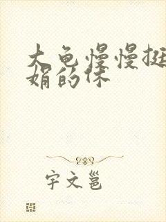 大龟慢慢挺进张娟的休