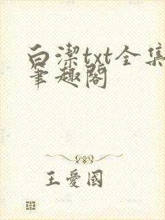 白洁txt全集笔趣阁