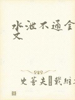 水泄不通金银原文