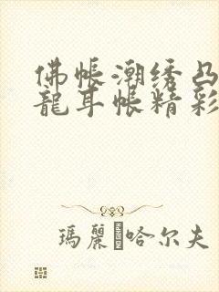 佛帐潮绣凸浮双龙耳帐精彩片段