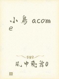 小鸟 acome