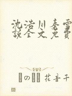 沈浩川秦雪菲小说全文免费笔趣阁