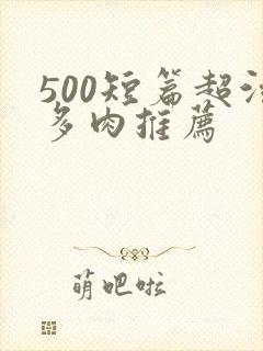 500短篇超污多肉推荐