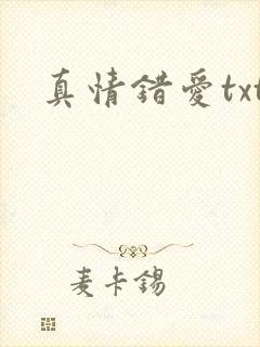 真情错爱txt