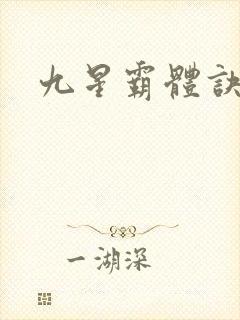九星霸体诀小说