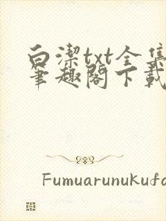 白洁txt全集笔趣阁下载