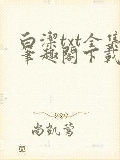 白洁txt全集笔趣阁下载