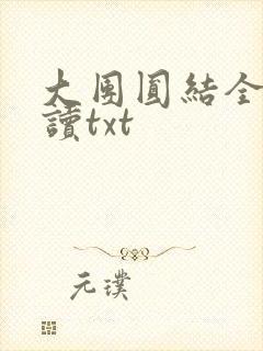 大团圆结全文阅读txt