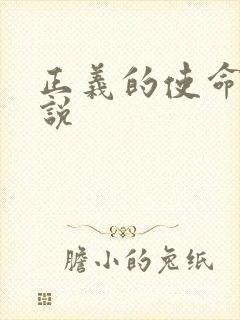 正义的使命 小说