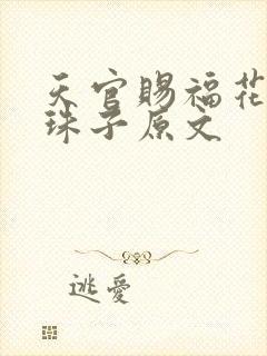 天官赐福花怜塞珠子原文