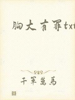 胸大有罪txt