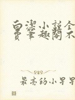 白洁小说全文免费笔趣阁不知所措