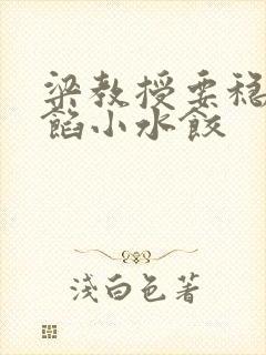 梁教授要稳住肉馅小水饺