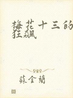 梅花十三的乳液狂飙