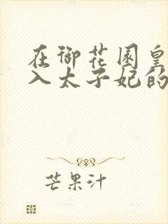 在御花园皇上进入太子妃的小说