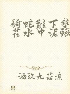 骑蛇难下双金银花水中泥鳅双男主
