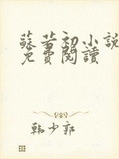 苏若初小说全文免费阅读