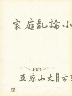 家庭乱论小说