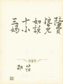 三十如狼陪读妈妈小说免费阅读