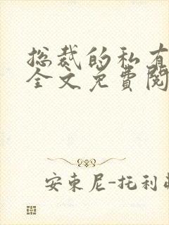 总裁的私有宝贝全文免费阅读