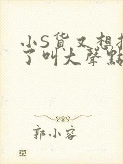 小S货又想挨C了叫大声点小