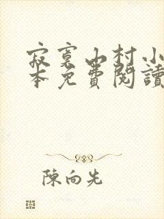 寂寞山村小说全本免费阅读