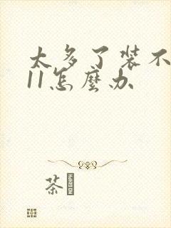 太多了装不下h11怎么办