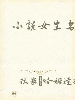 小说女生名字