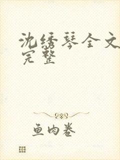 沈绣琴全文阅读完整