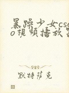 暴躁少女csgo视频播放器推荐
