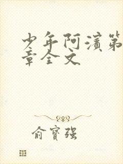 少年阿滨第13章全文