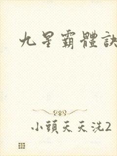 九星霸体诀小说