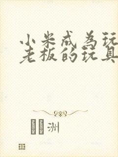 小米成为玩具店老板的玩具